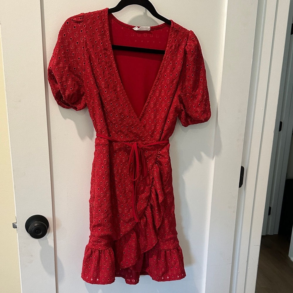 Mango Red Mini Dress - S